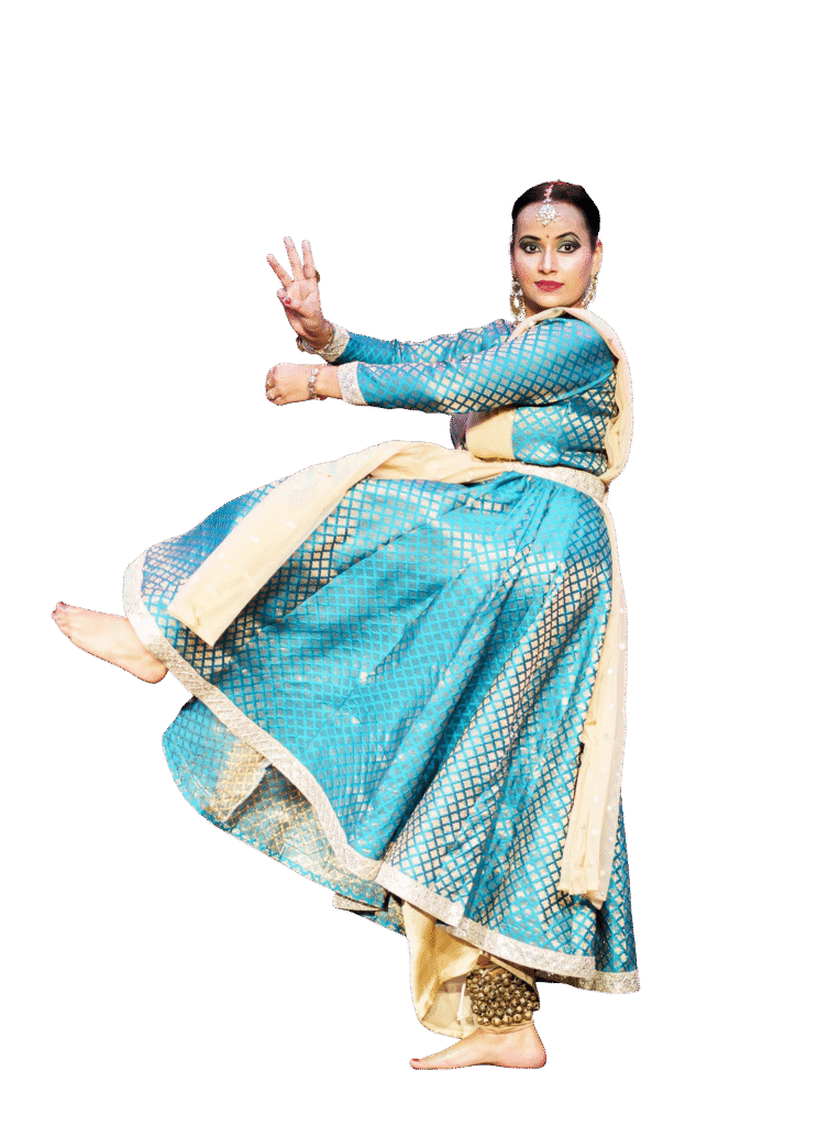 Sakshi Tiwari- founder of Nrityagaman Dance academy performing kathak on stage